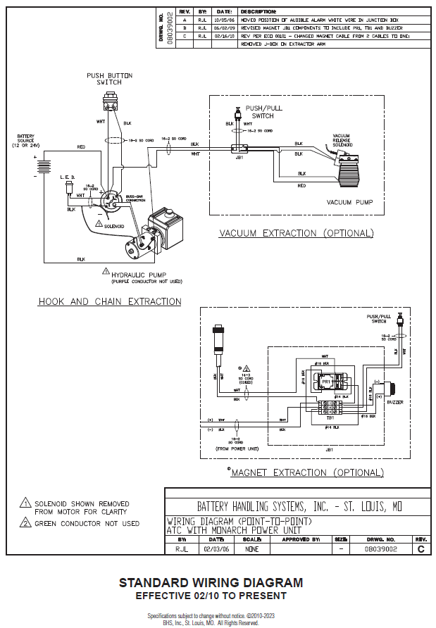 ATC Standard Wiring Diagram Effective 2/10 to Present