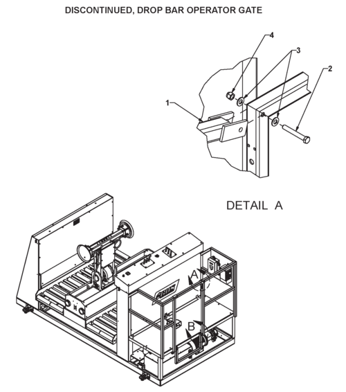 Discontinued Drop Bar Operator Gate