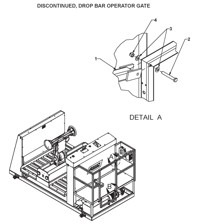 Discontinued Drop Bar Operator Gate