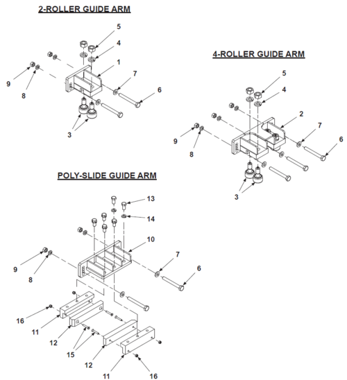 BE-SL & BE-DS Guide Arm