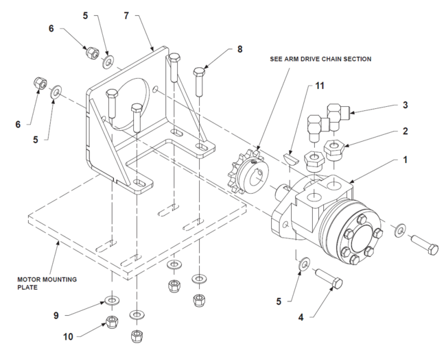 ATC Arm Drive Motor