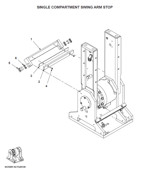 BE-TS Single Compartment Swing Arms (Rotary Actuator)