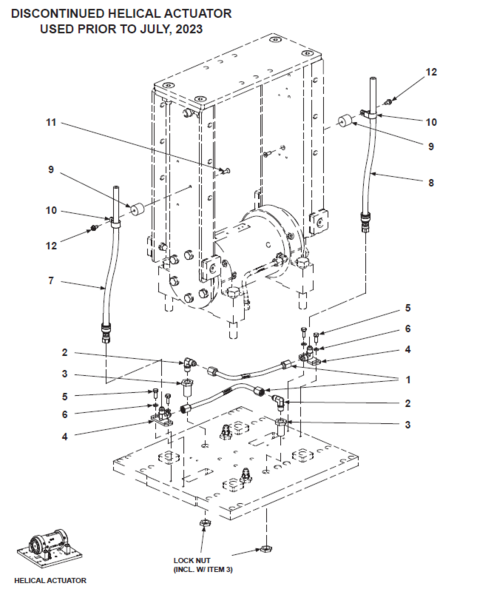 BE-SL & BE-DS Discontinued Helical Actuator