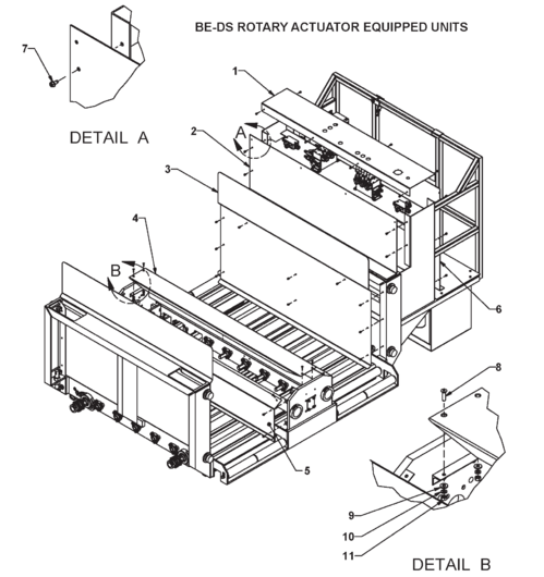 BE-DS Rotary Actuator Equipped Units Inner Guards