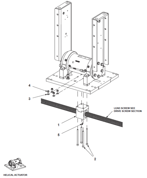 BE-SL&DS Drive Nut Assembly (Helical Actuator)