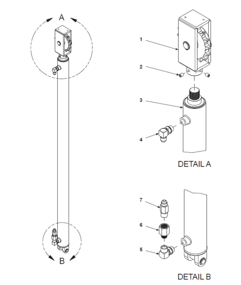 BE-TS Lift Cylinder