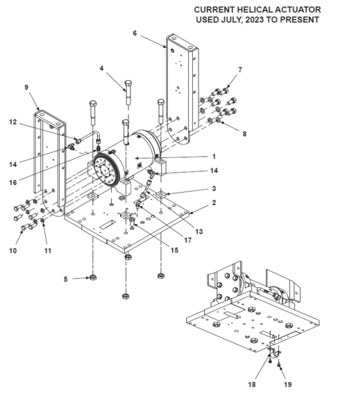 BE-SL&DS Current Helical Actuator used July 2023 to Present
