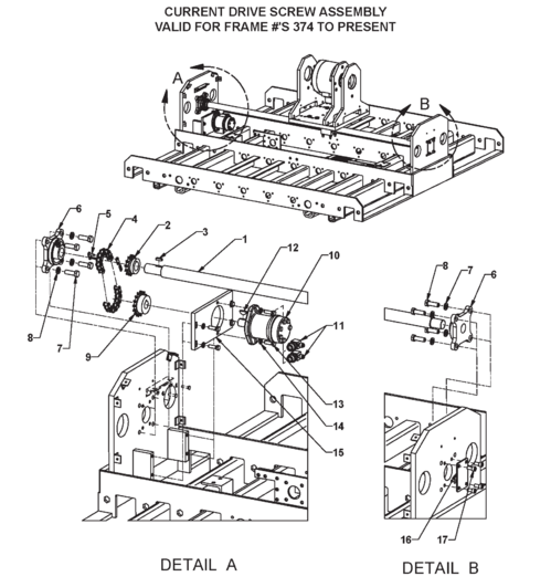Current BE-SL & BE-DS Drive Screw (Rotary Actuator)