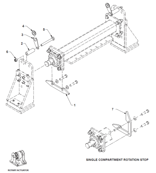 BE-SL & BE-DS Magnet Pivot Stop (Rotary Actuator)
