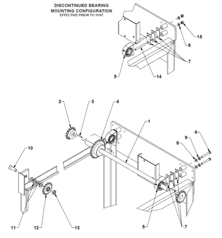 Arm Shaft and Sprockets