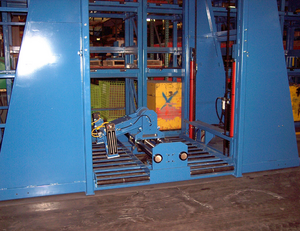 Fully lowered BE roller bed